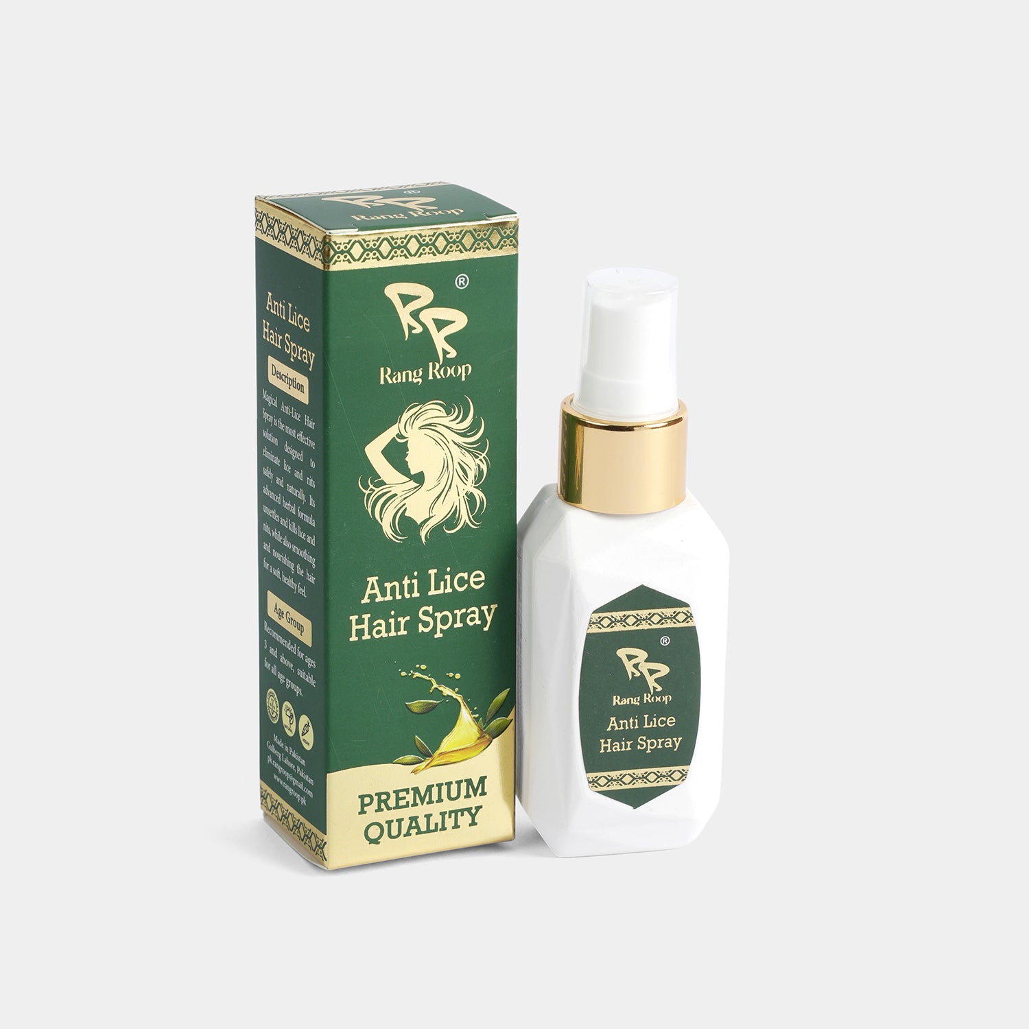 Rang Roop Anti-Lice Herbal Hair Spray for head lice treatment Pakistan